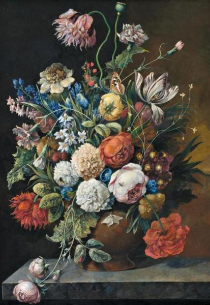 Flowers With Insects And Water Drops by Sebastian Wegmayr