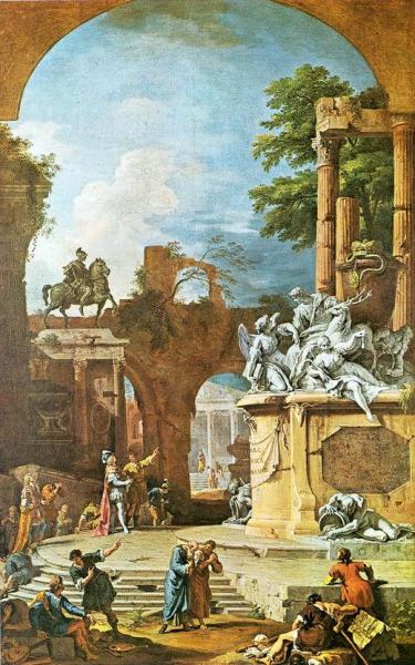 Allegorical Tomb Of The Duke Of Devonshire by Sebastiano Ricci