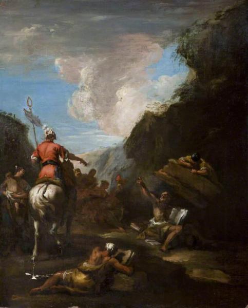 Archimedes And Hiero At The Siege Of Syracuse by Sebastiano Ricci