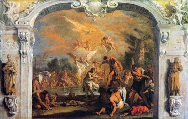Baptism Of Christ by Sebastiano Ricci