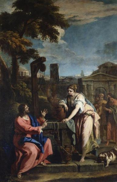 Christ And The Woman Of Samaria by Sebastiano Ricci