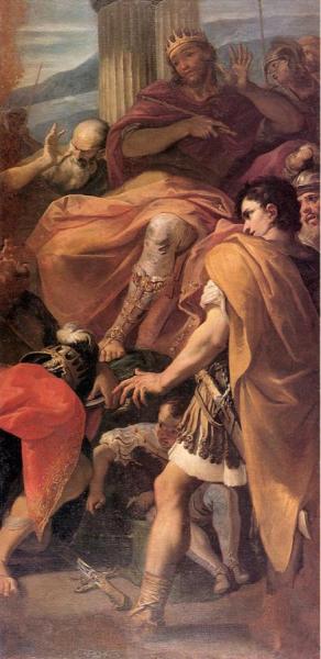 David Before The Army Of Saul by Sebastiano Ricci
