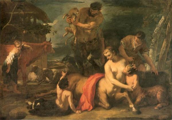 Family Of Centaurs by Sebastiano Ricci