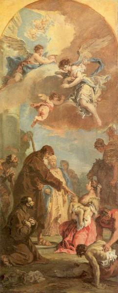 Miracle Of Saint Francis Of Paola by Sebastiano Ricci
