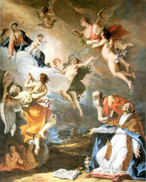 Pope Gregory The Great Saving The Souls Of Purgatory by Sebastiano Ricci