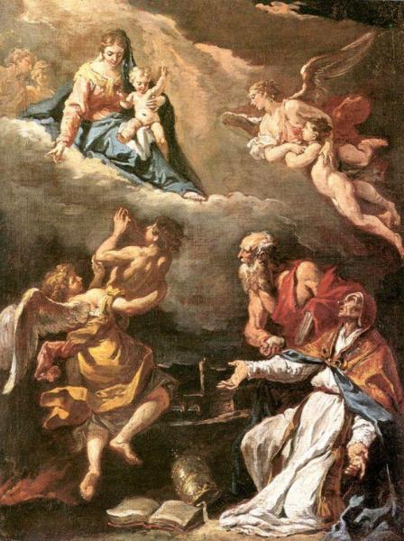 Pope Gregory The Great Saving The Souls Of Purgatory by Sebastiano Ricci Oil Painting Reproductions
