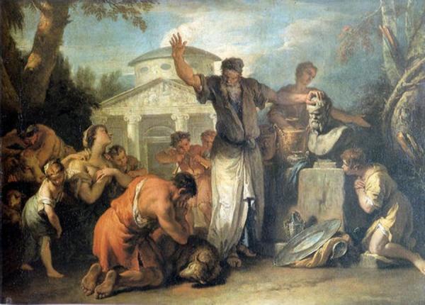 Sacrifice To Silenus by Sebastiano Ricci Oil Painting Reproductions