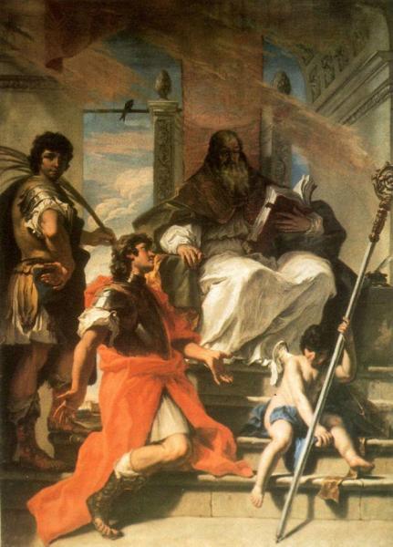 Saints Procolo, Fermo And Rustico by Sebastiano Ricci