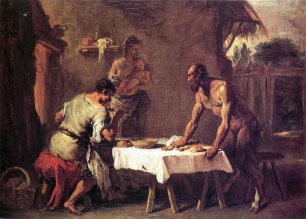 Sebastiano Ricci Satyr And A Farmer