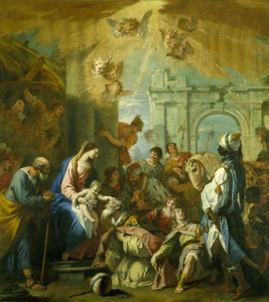 The Adoration Of The Magi by Sebastiano Ricci