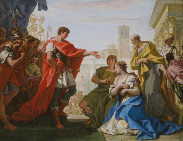 The Continence Of Scipio by Sebastiano Ricci