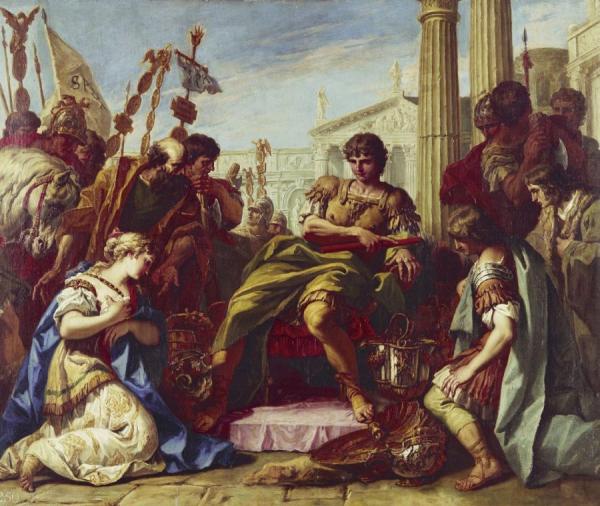 The Continence Of Scipio by Sebastiano Ricci