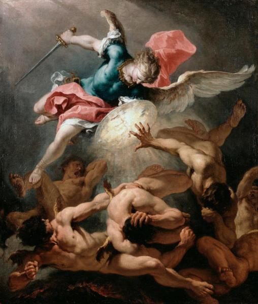 The Fall Of The Rebel Angels by Sebastiano Ricci Oil Painting Reproductions