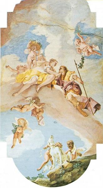 Venus And Adonis by Sebastiano Ricci