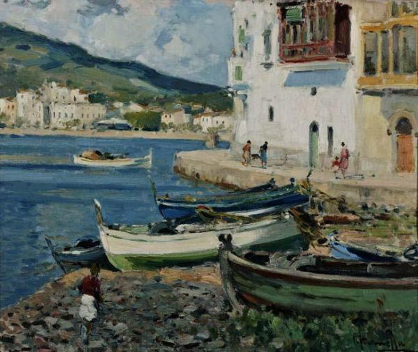 Barcas De Cadaques by Segundo Matilla Marina