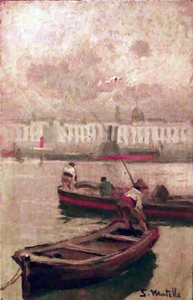 Barcas En El Puerto by Segundo Matilla Marina
