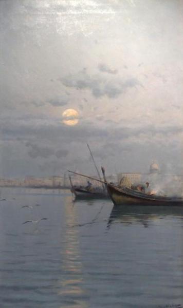 Marina Al Anochecer by Segundo Matilla Marina