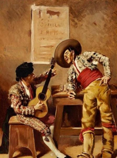 Matador En La Taverna by Segundo Matilla Marina