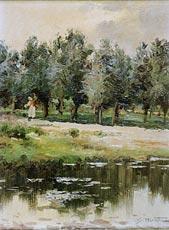 Paisaje Con Arboles by Segundo Matilla Marina