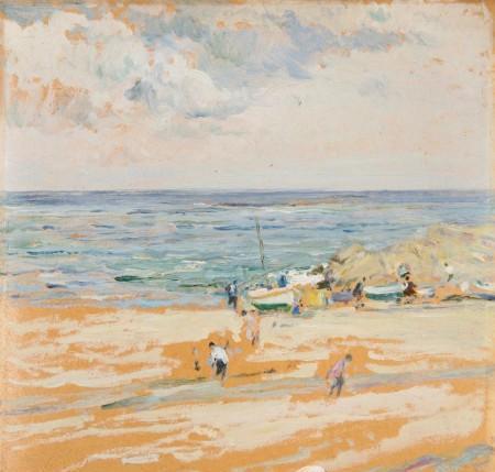 Paisaje Con Figuras by Segundo Matilla Marina