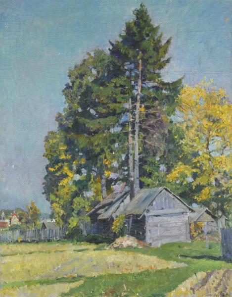 Cedars by Sergei Arsenevich Vinogradov