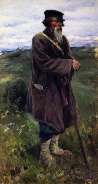 Shepherd And Her Flock by Sergei Arsenevich Vinogradov Oil Painting Reproductions