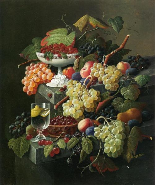 Still Life by Severin Roesen