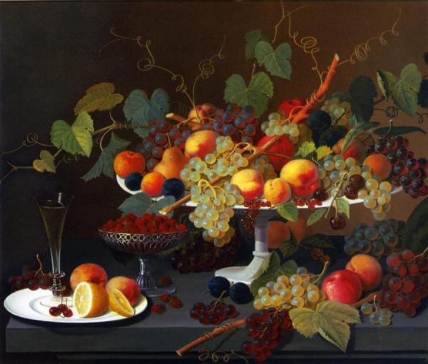 Still Life Of Fruit by Severin Roesen