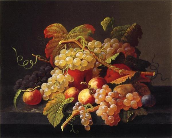 Still Life Of Fruit by Severin Roesen