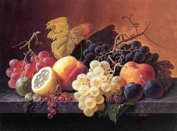 Still Life With Fruit by Severin Roesen