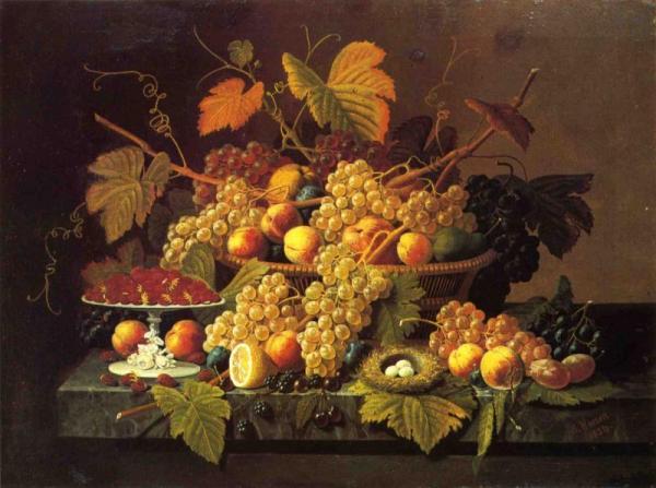 Still Life With Fruit by Severin Roesen