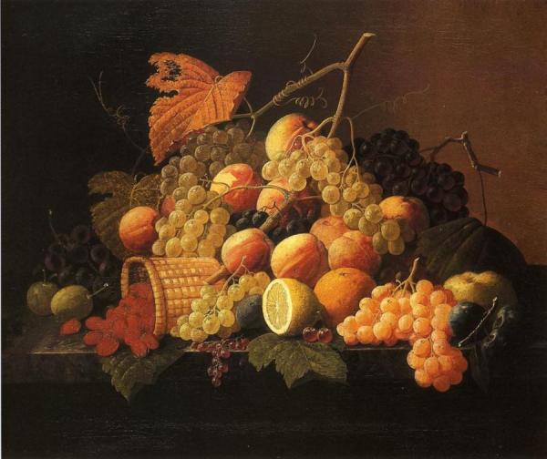 Still Life With Fruit by Severin Roesen