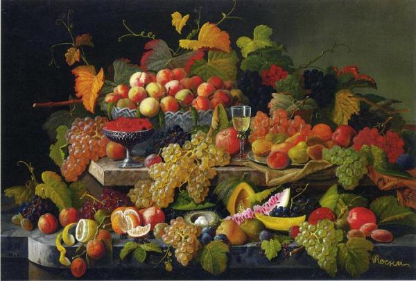 Still Life With Fruit by Severin Roesen