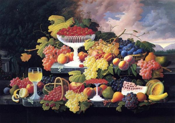 Still Life With Fruit by Severin Roesen