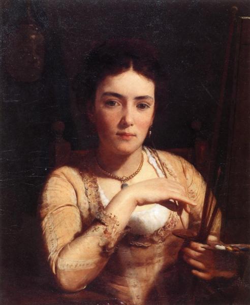 Now I'm Ready For Your Portrait by Seymour Joseph Guy Oil Painting Reproductions