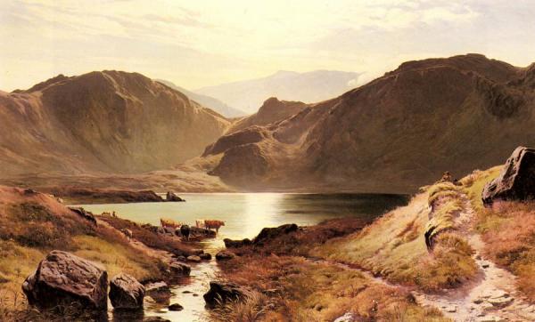 Easdale Tarn,westmoreland by Sidney Richard Percy