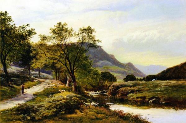 Near Trefriw, North Wales by Sidney Richard Percy