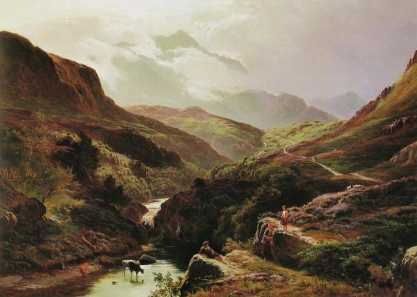 Percy Road To Loch Turret,1868 by Sidney Richard Percy