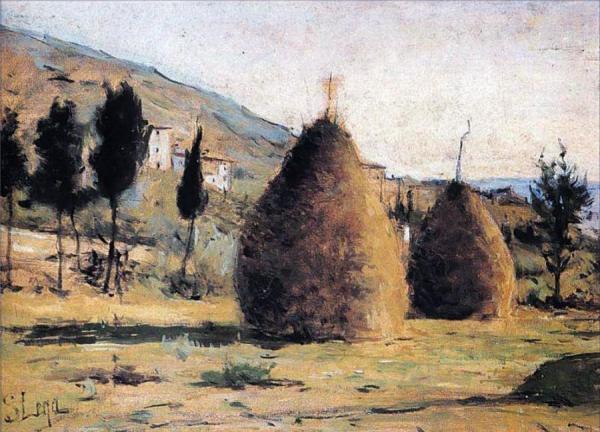 Pagliai Al Sole by Silvestro Lega