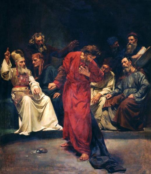 Repentance Of Judas, 1874 by Simó Gómez Polo