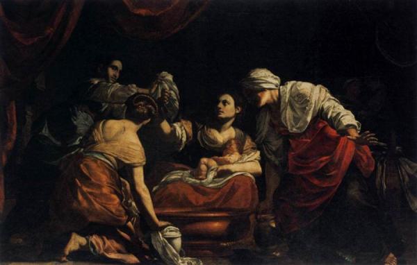 Birth Of The Virgin by Simon Vouet Oil Painting Reproductions