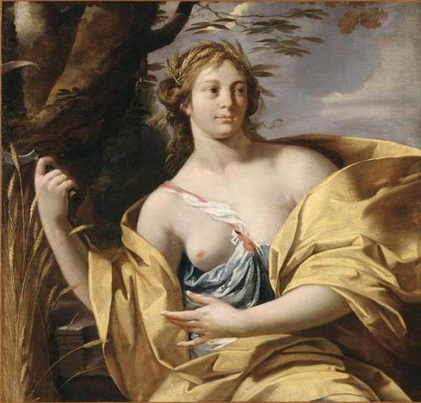 Ceres, Goddess Of The Harvests by Simon Vouet