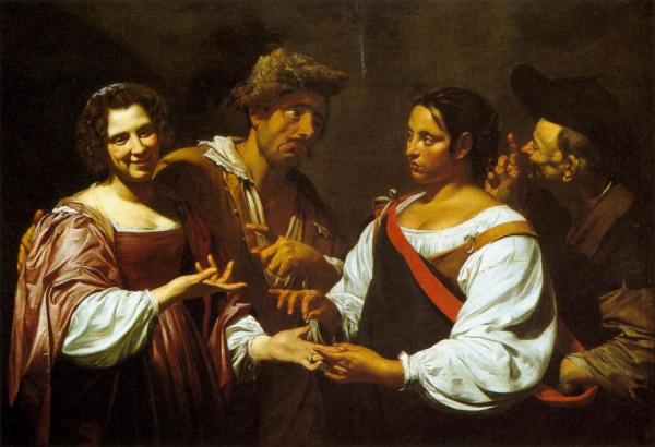 The Fortune Teller by Simon Vouet