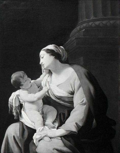 The Virgin And Child (of The Column) by Simon Vouet Oil Painting Reproductions