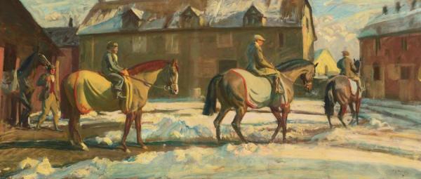 Morning Exercise by Sir Alfred James Munnings