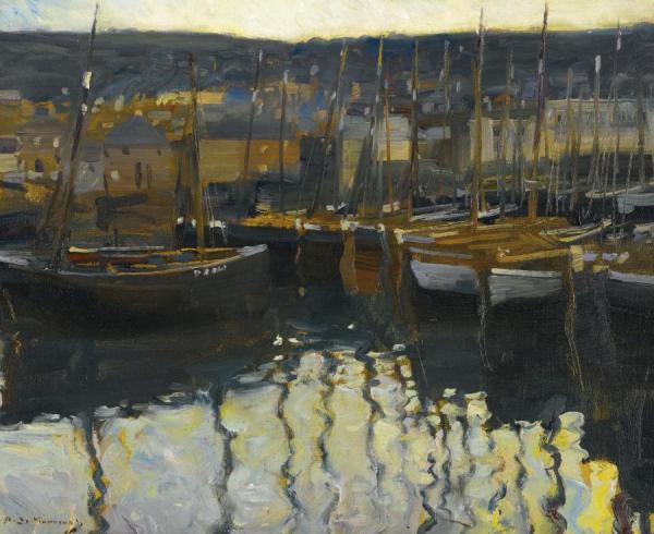 Polperro by Sir Alfred James Munnings