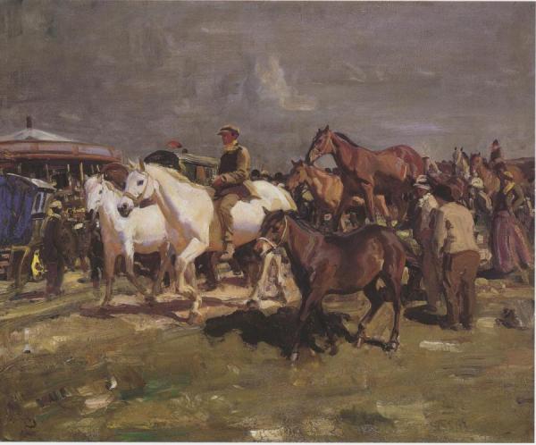 Sir Alfred James Munnings The Coming Storm