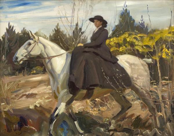 The Morning Ride,1914 by Sir Alfred James Munnings