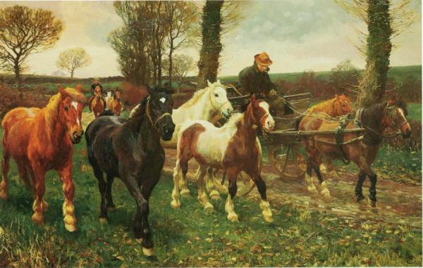 The Vagabonds by Sir Alfred James Munnings