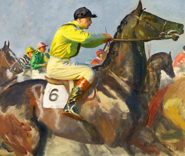 Sir Alfred James Munnings The Yellow Jockey